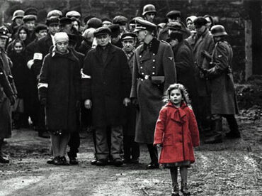 A still from "The Schindler's list" by Steven Spielberg.