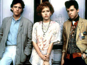 PRETTY IN PINK, Andrew McCarthy, Molly Ringwald, Jon Cryer, 1986, © Paramount / Courtesy: Everett Collection